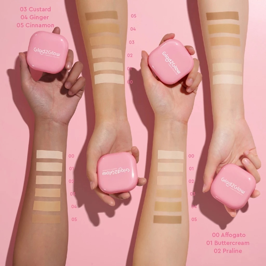 Glad 2 Glow Perfect Blurring Powder Foundation 8.5gr - 04 Ginger