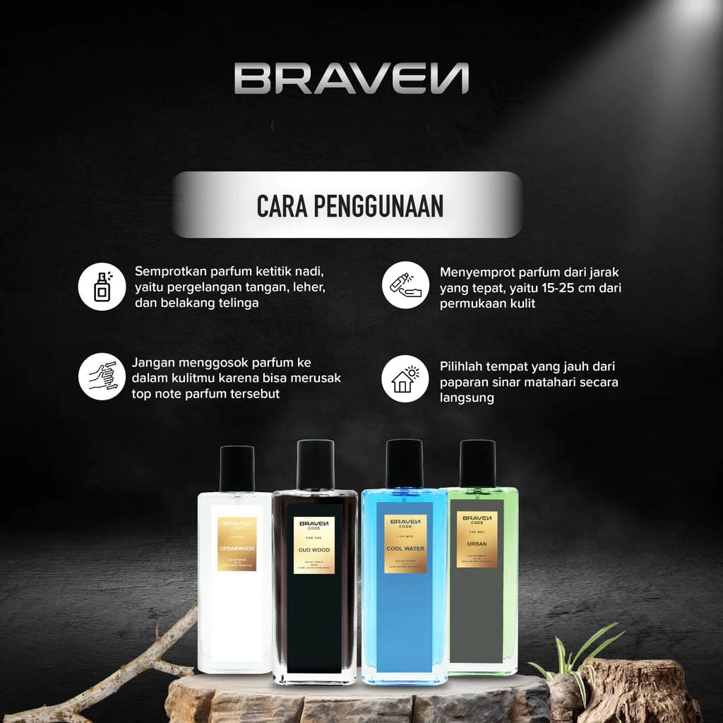 Braven Code Eau De Parfum 100ml - Cool Water