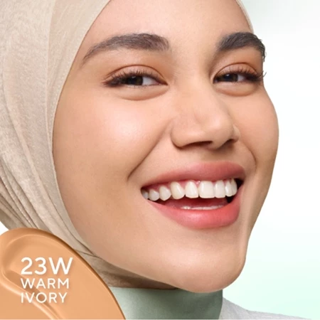 Wardah Colorfit 5D Blur Cloud Cushion SPF50 PA++++ 15gr - 23W Warm Ivory