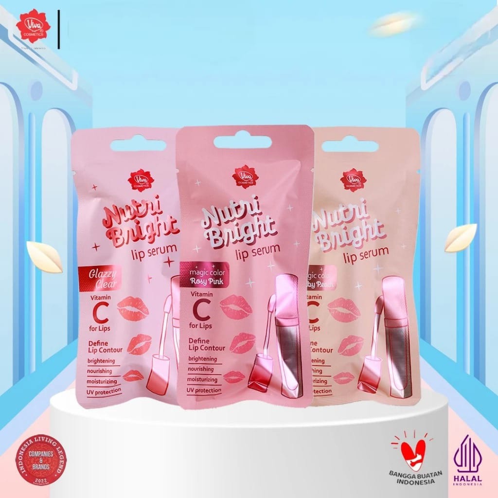Viva Nutri Bright Lip Serum 2.5ml - Glazzy Clear