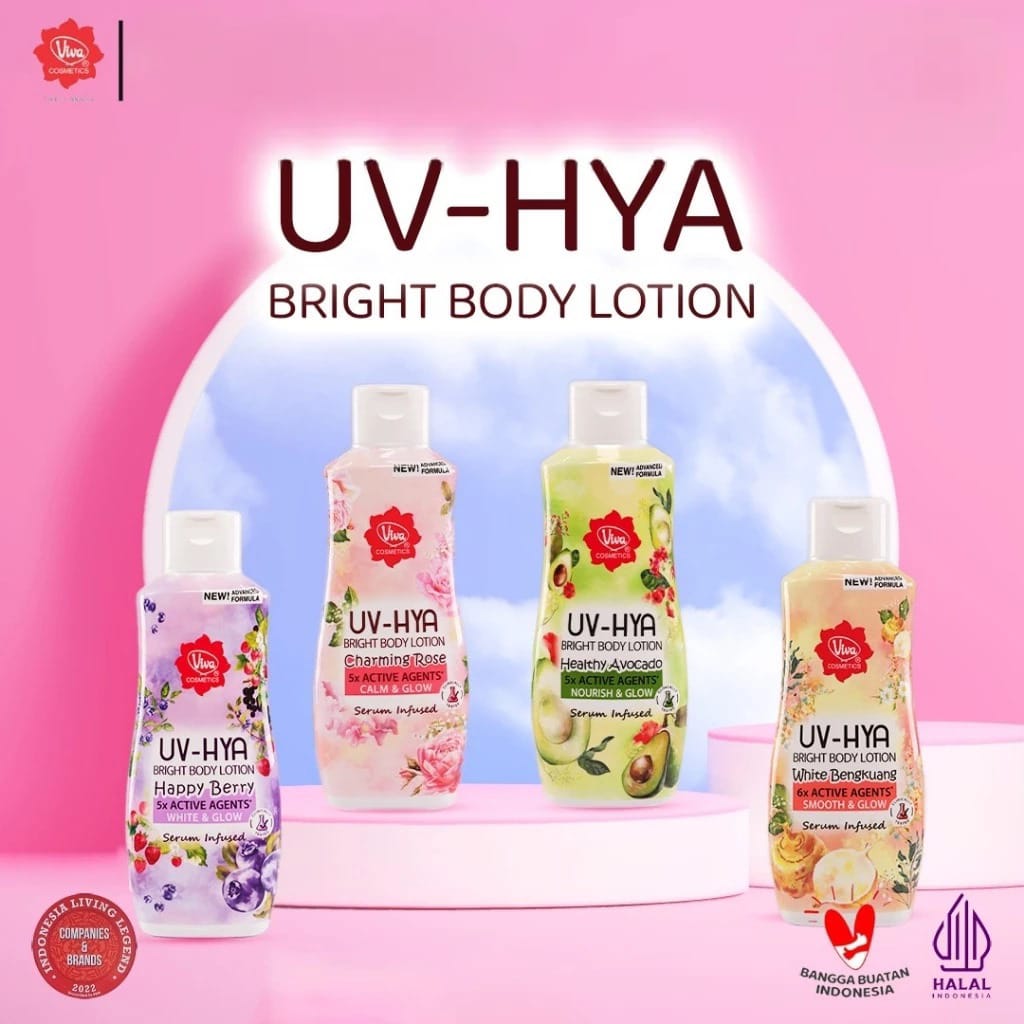 Viva UV-Hya Bright Body Lotion 185ml - Happy Berry (White &Glow)
