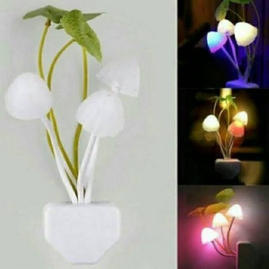 Lampu Tidur Jamur Mini (Sensor Cahaya)