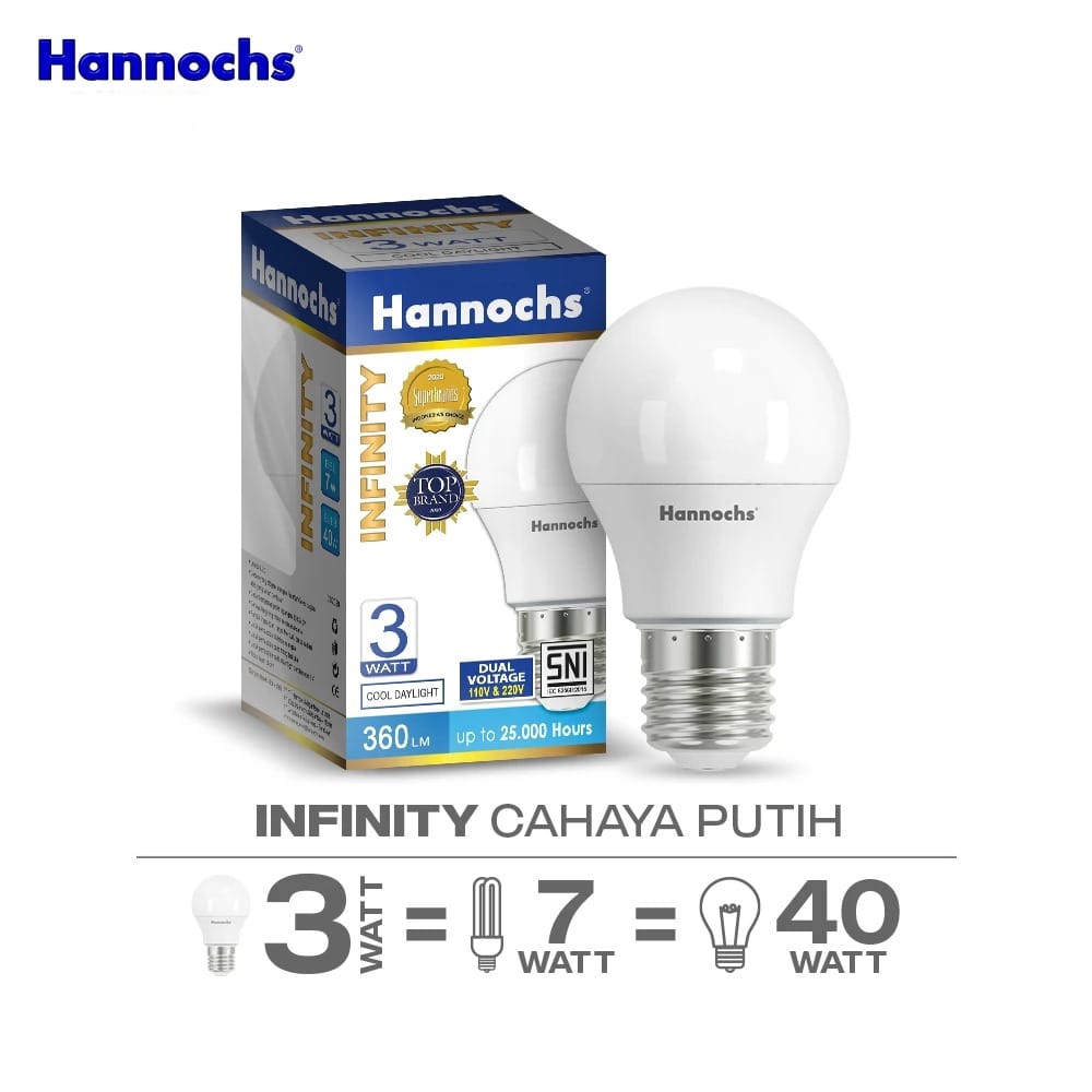 Hannochs Infinity Bohlam LED - 3Watt (3W) CDL