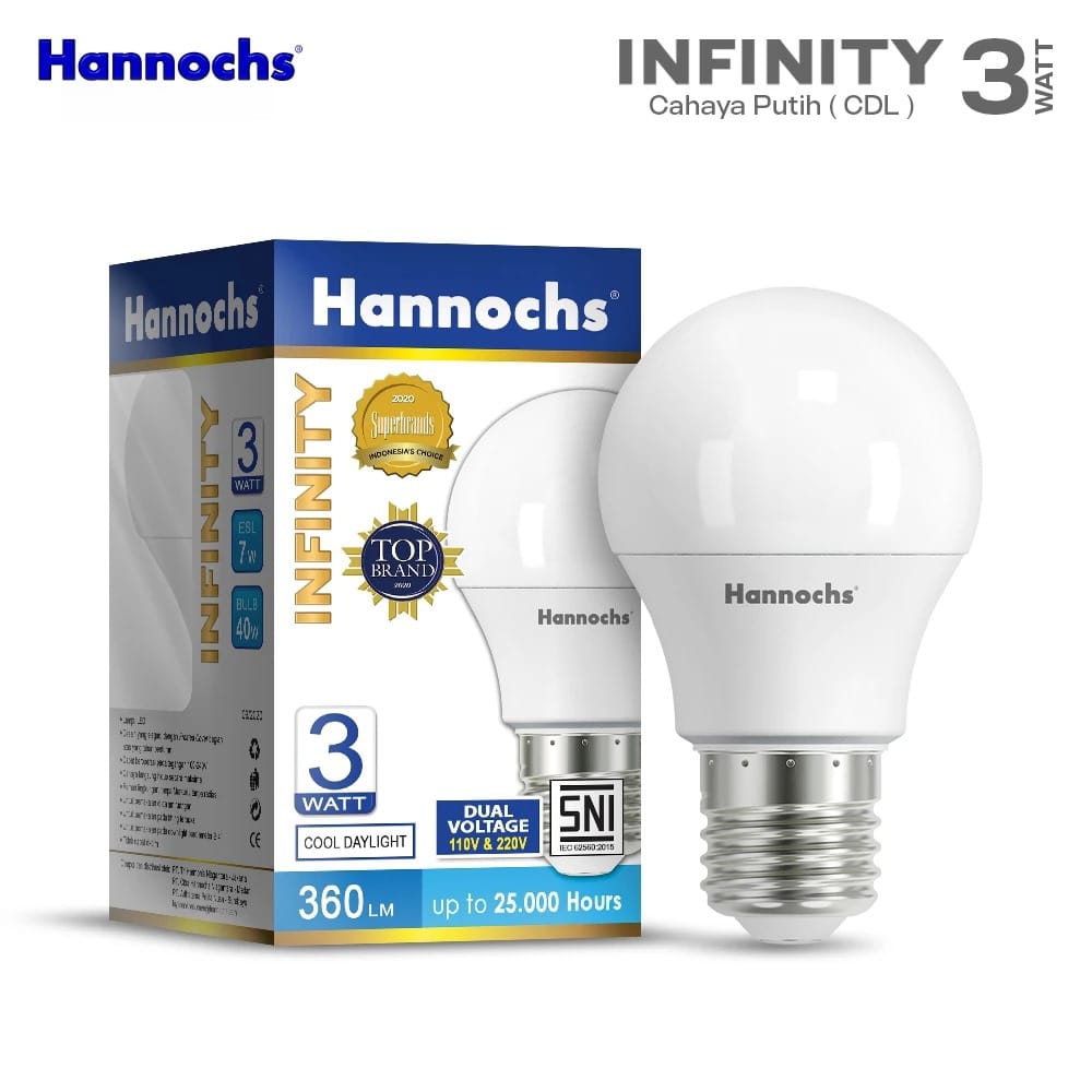 Hannochs Infinity Bohlam LED - 3Watt (3W) CDL