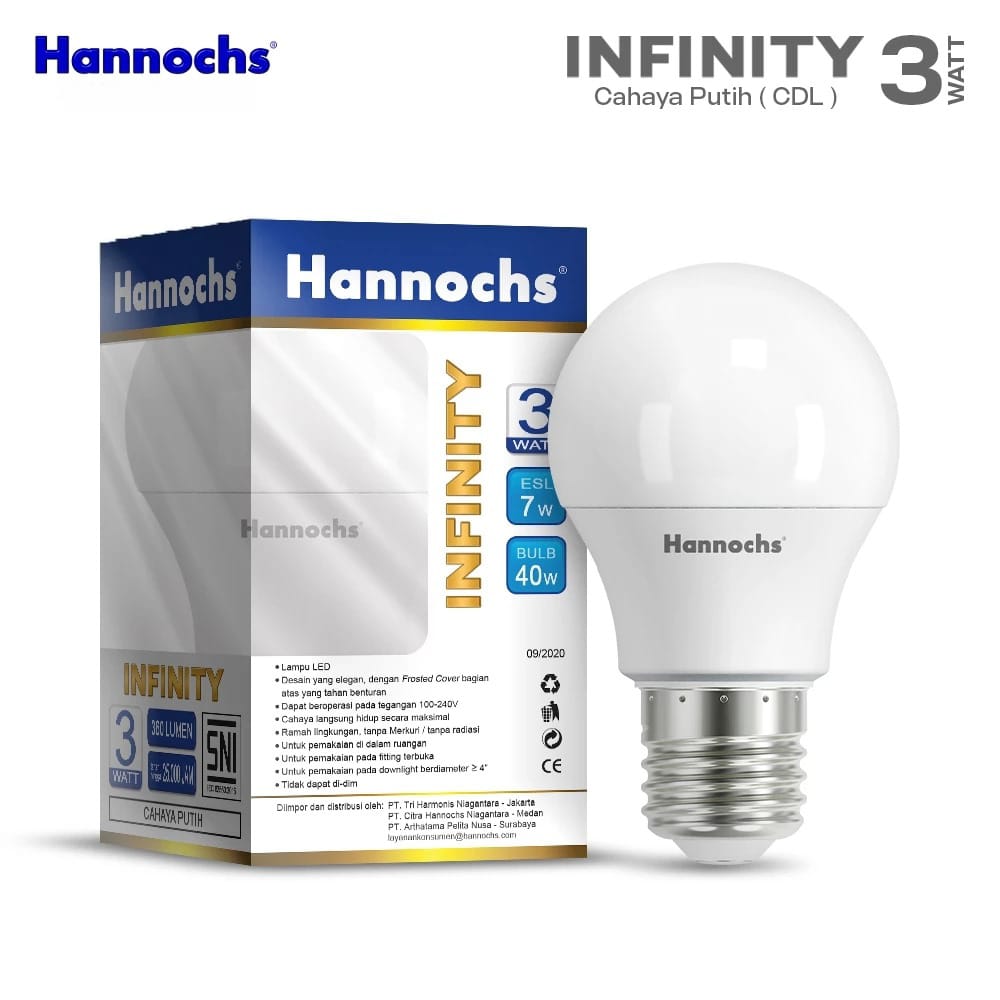 Hannochs Infinity Bohlam LED - 3Watt (3W) CDL
