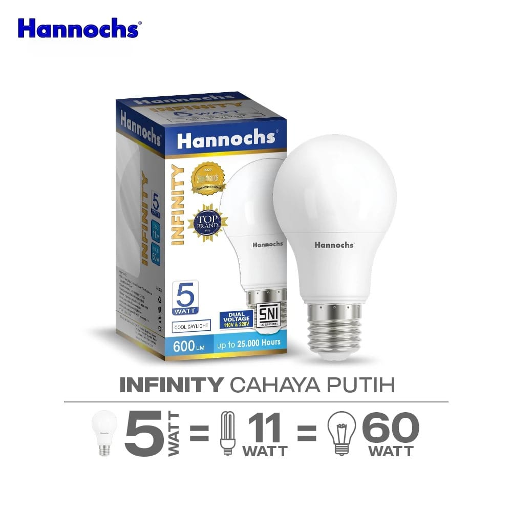 Hannochs Infinity Bohlam LED - 5Watt (5W) CDL