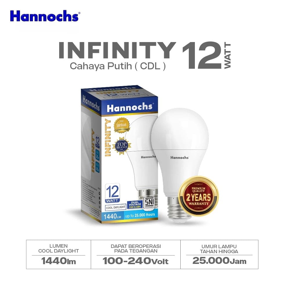 Hannochs Infinity Bohlam LED - 12Watt (12W) CDL