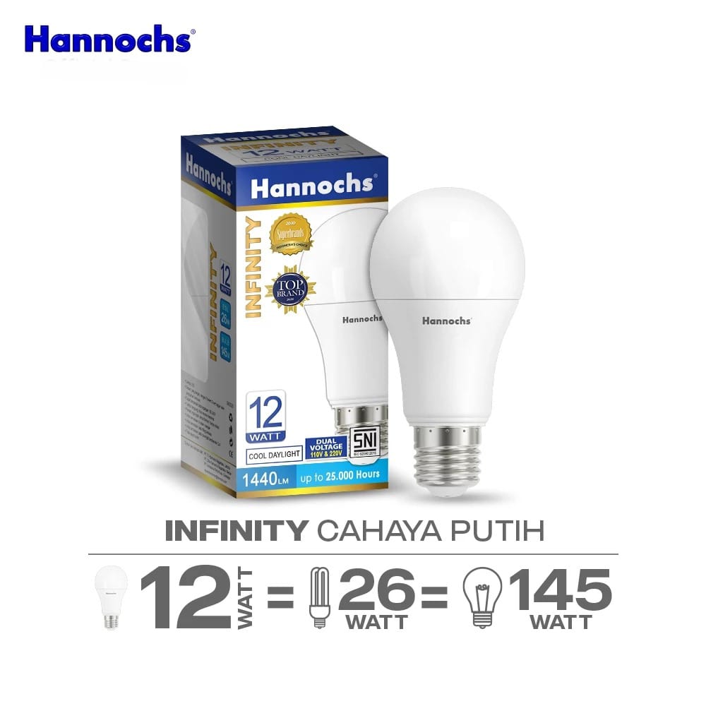Hannochs Infinity Bohlam LED - 12Watt (12W) CDL