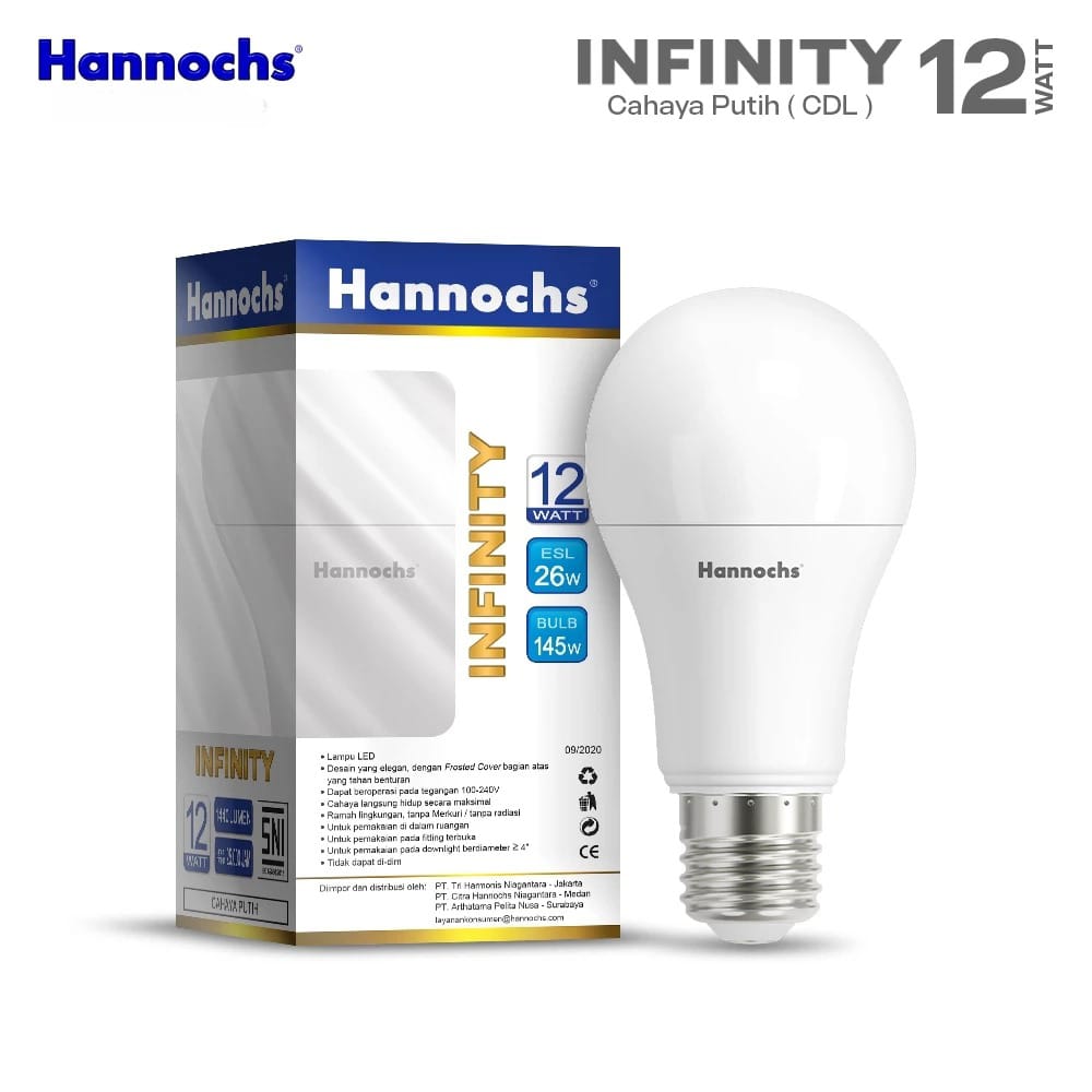 Hannochs Infinity Bohlam LED - 12Watt (12W) CDL