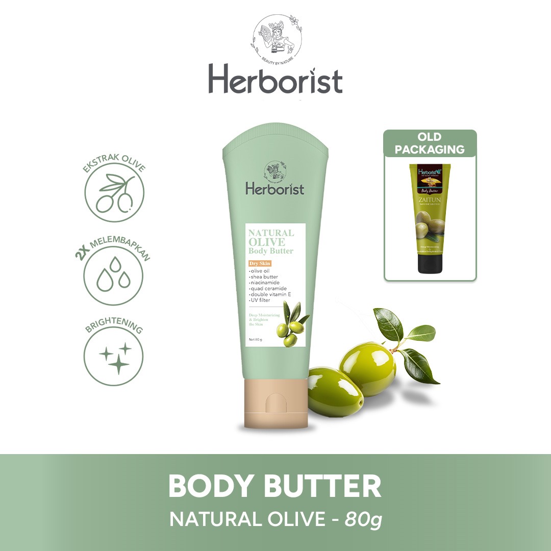 Herborist Body Butter 80gr - Natural Olive