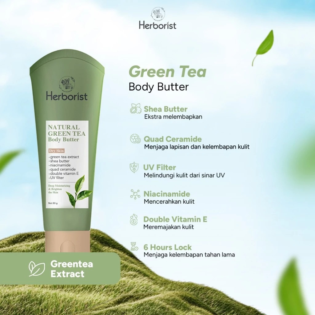 Herborist Body Butter 80gr - Natural Green Tea