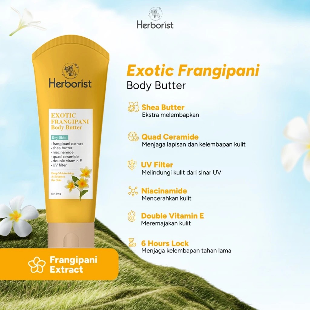 Herborist Body Butter 80gr - Exotic Frangipani