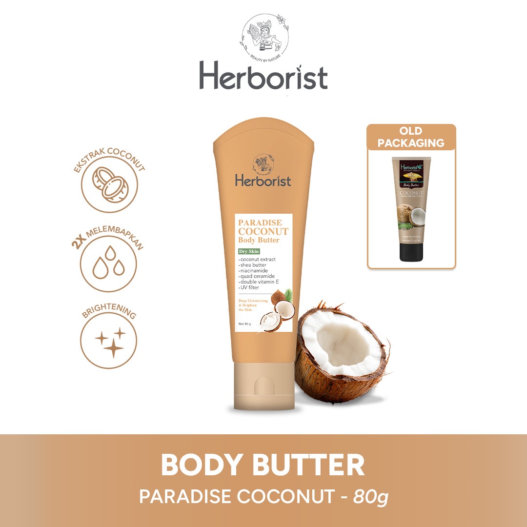 Herborist Body Butter 80gr - Paradise Coconut