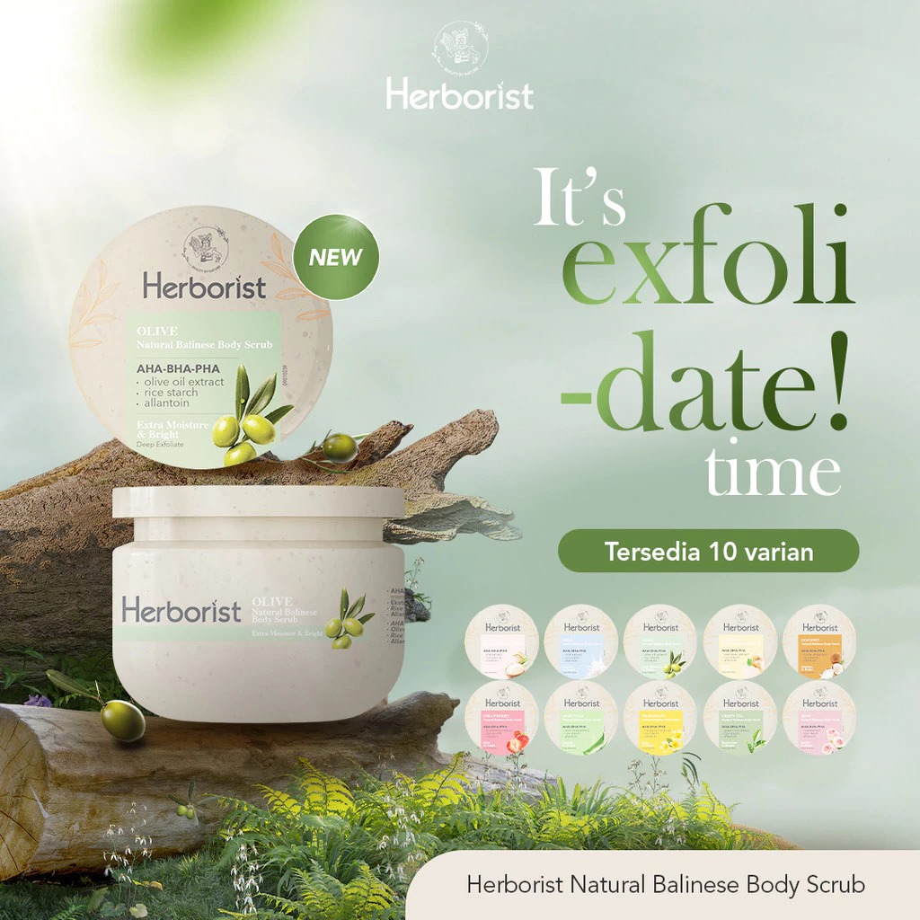 Herborist Natural Balinese Body Scrub 100gr - Strawberry
