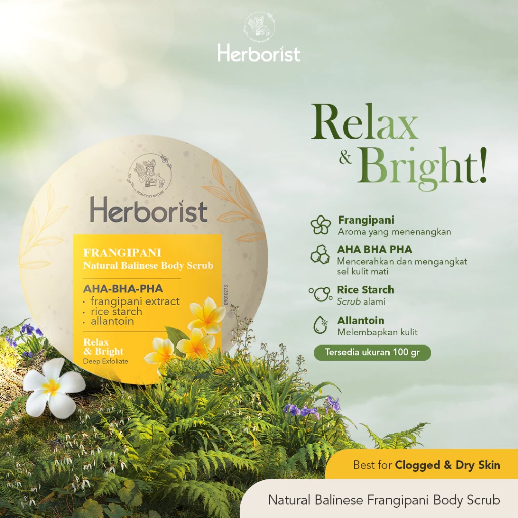 Herborist Natural Balinese Body Scrub 100gr - Frangipani