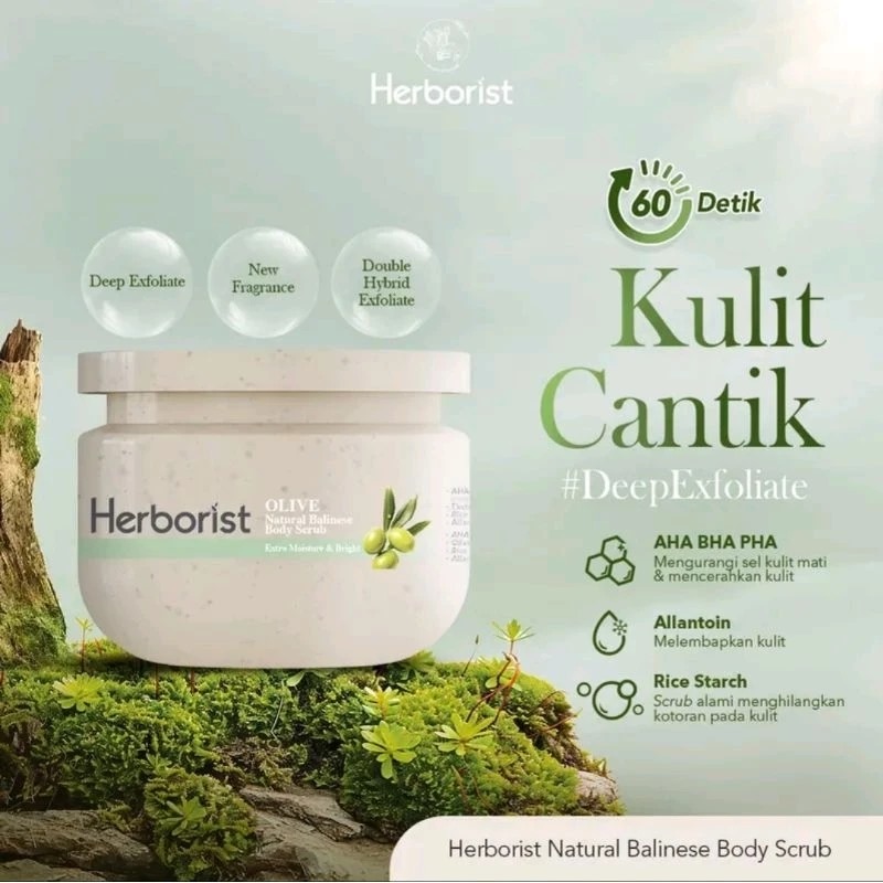Herborist Natural Balinese Body Scrub 100gr - Rice