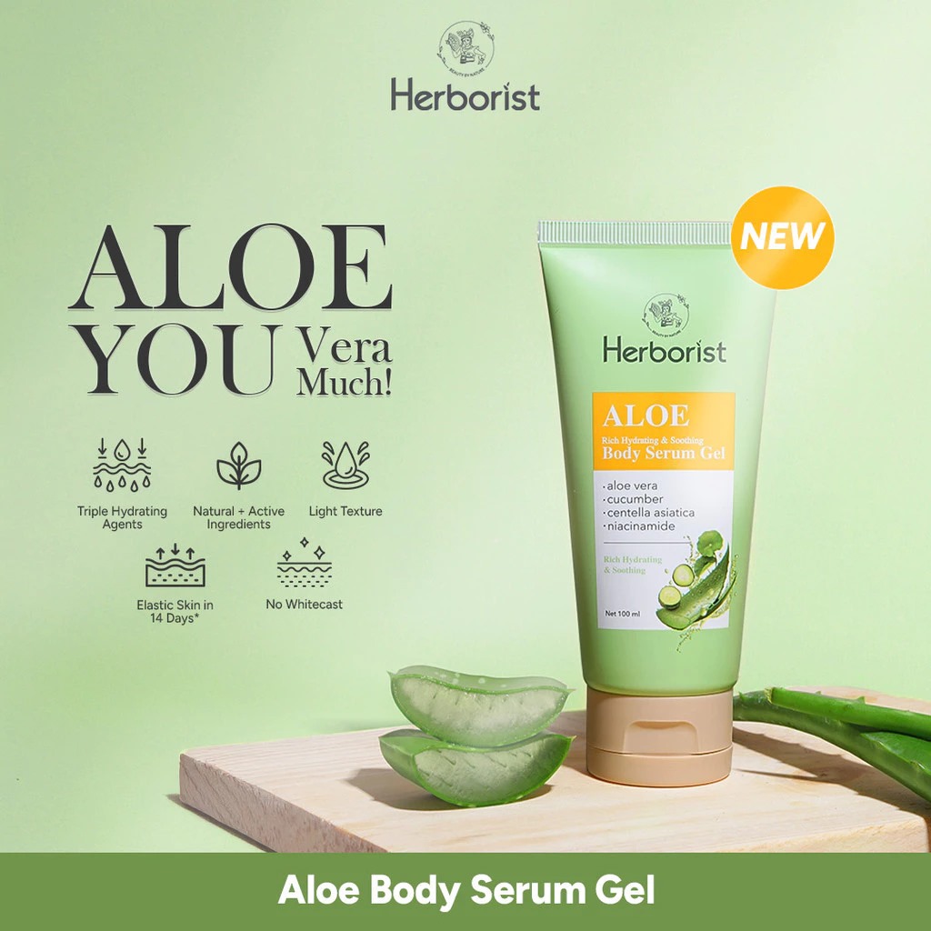 Herborist Aloe Rich Hydrating & Smoothing Body Serum Gel 100ml