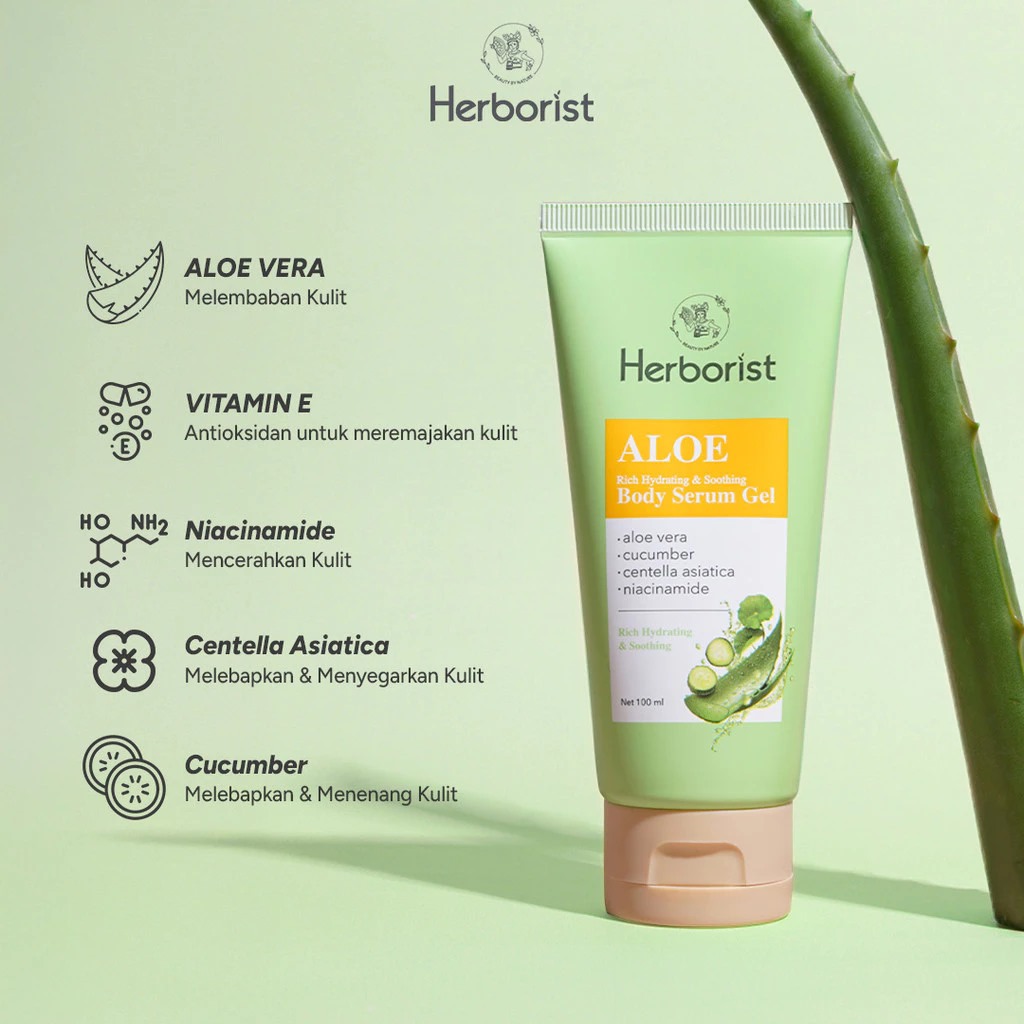 Herborist Aloe Rich Hydrating & Smoothing Body Serum Gel 100ml