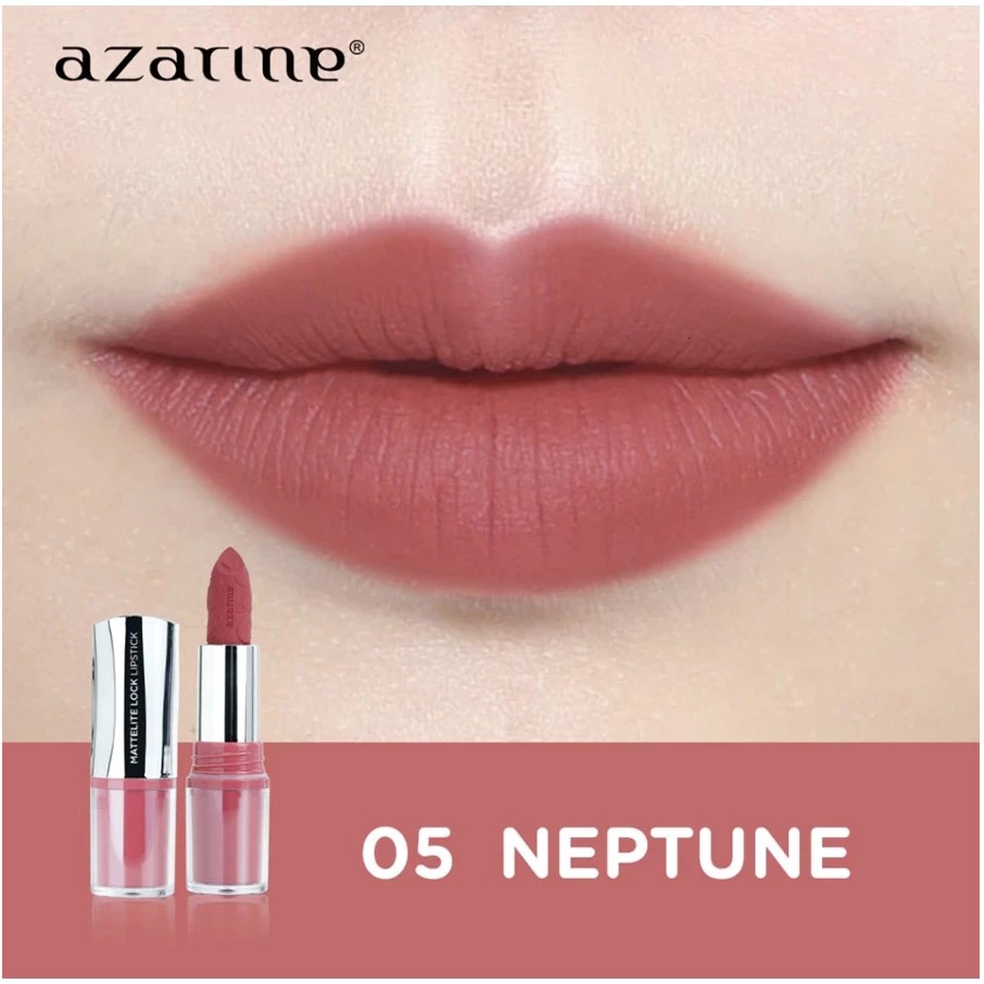 Azarine Mattelite Lock Lipstick 4gr - 05 Neptune