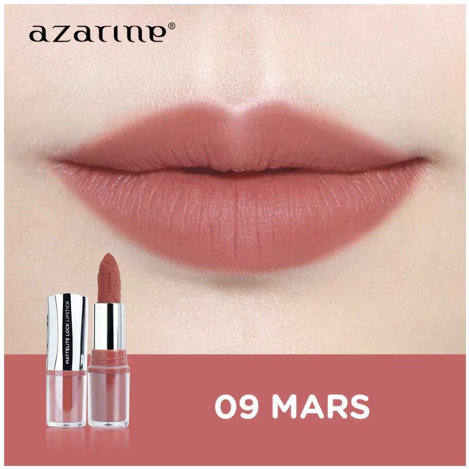 Azarine Mattelite Lock Lipstick 4gr - 09 Mars