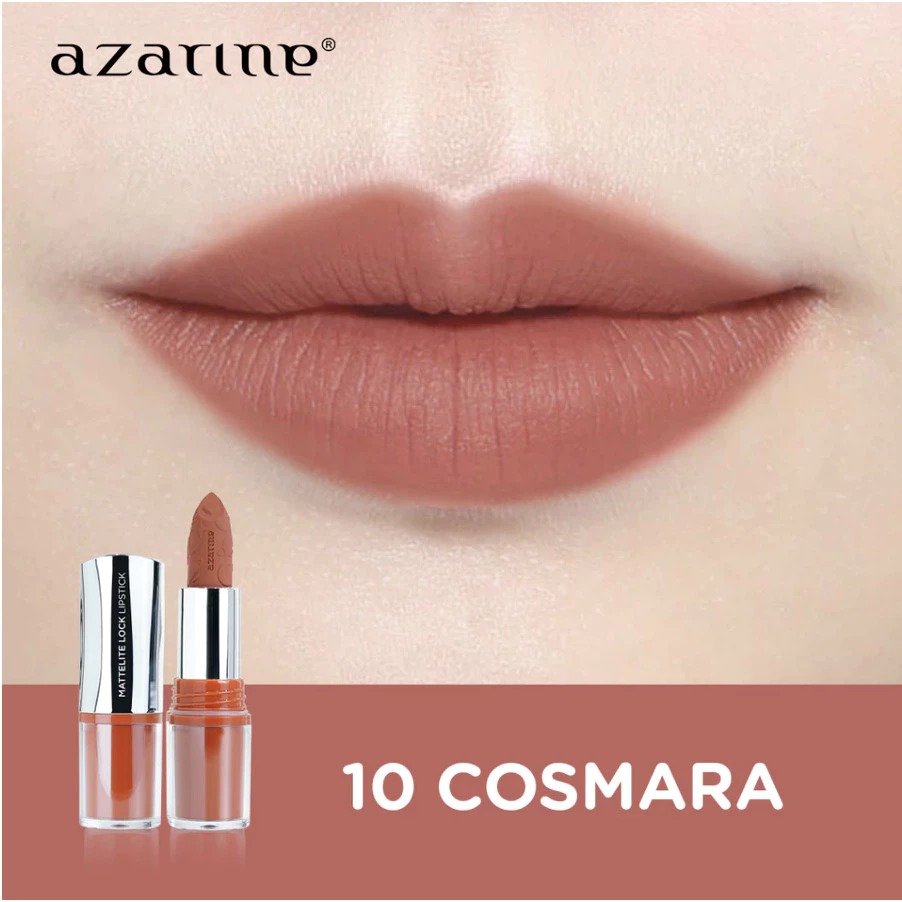 Azarine Mattelite Lock Lipstick 4gr - 10 Cosmara