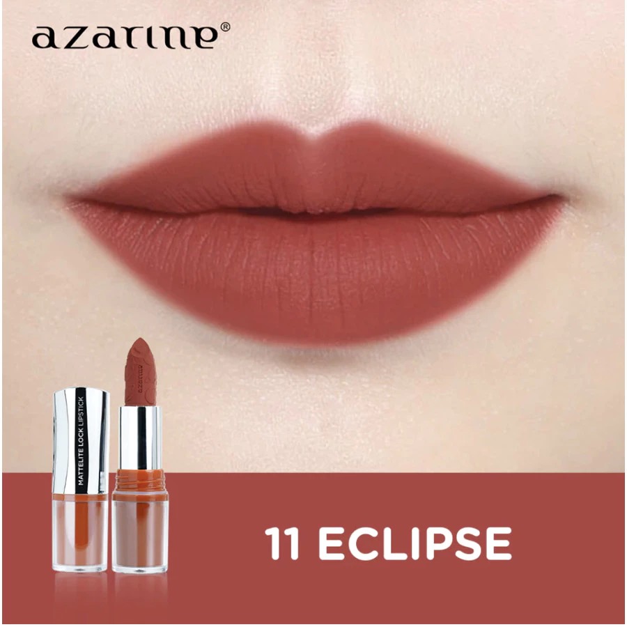 Azarine Mattelite Lock Lipstick 4gr - 11 Eclipse