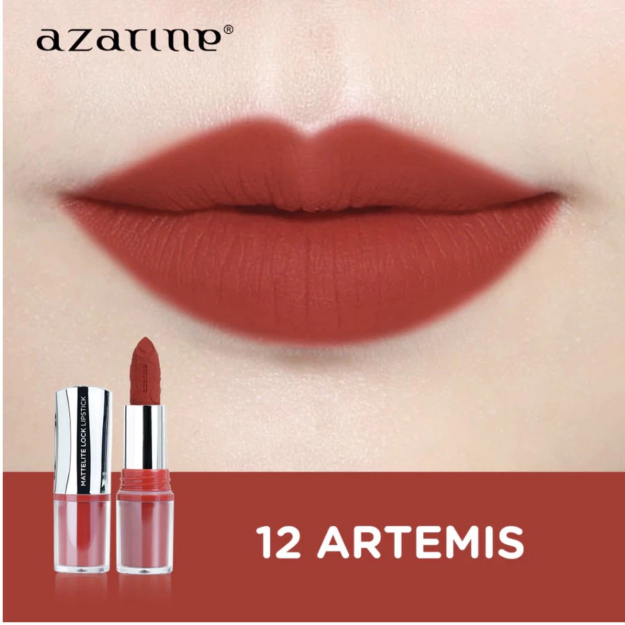 Azarine Mattelite Lock Lipstick 4gr - 12 Artemis