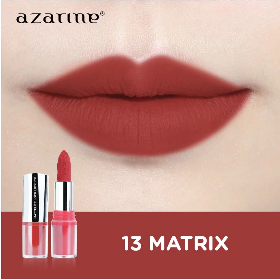 Azarine Mattelite Lock Lipstick 4gr - 13 Matrix