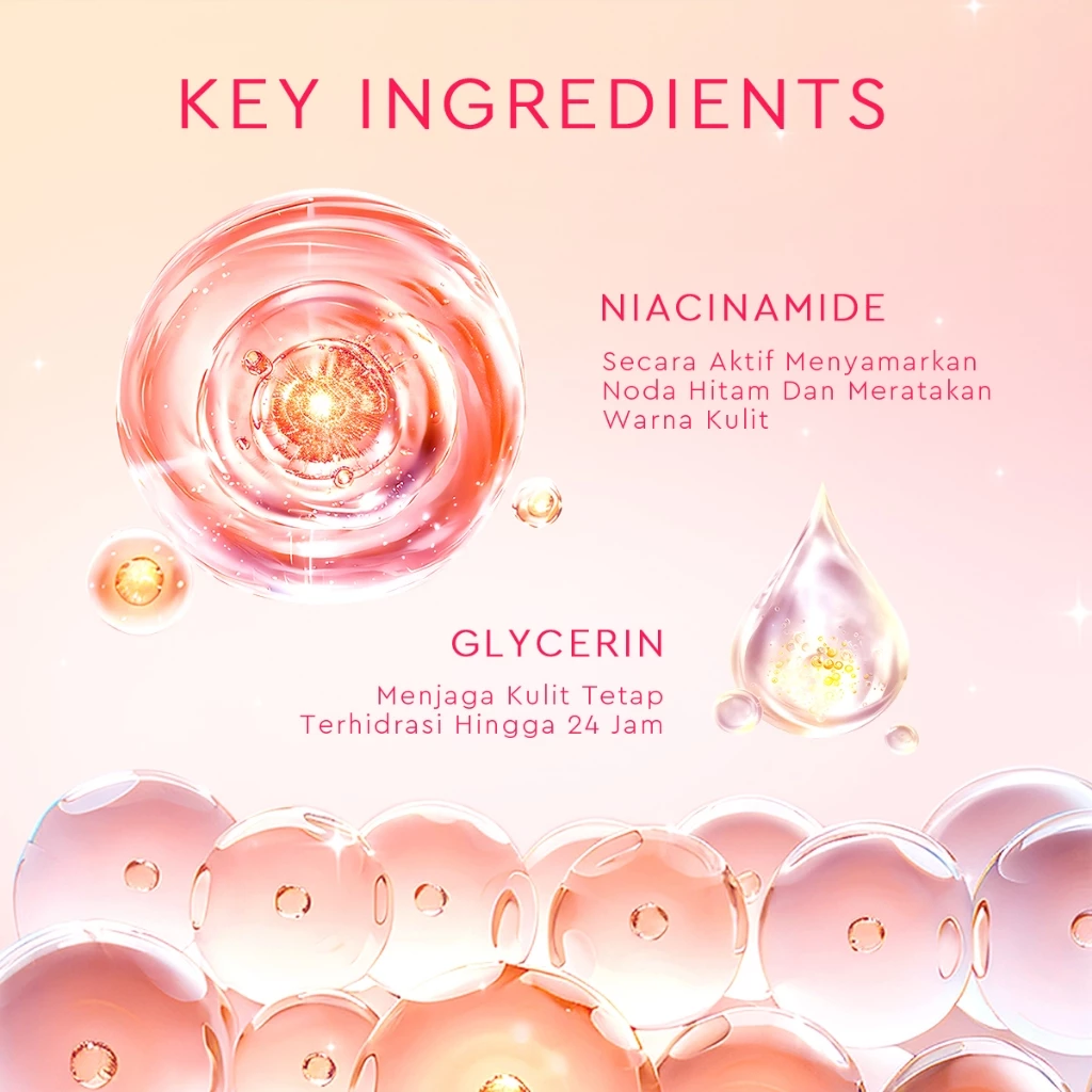 Glad 2 Glow Body Serum - Creamy Berry Overnight Bright 300ml