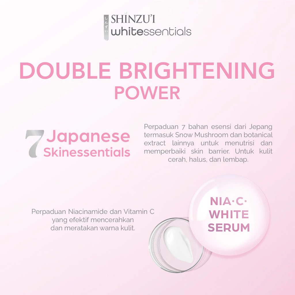 Shinzui Whitessentials Brightening Serum Moisturizer 30gr