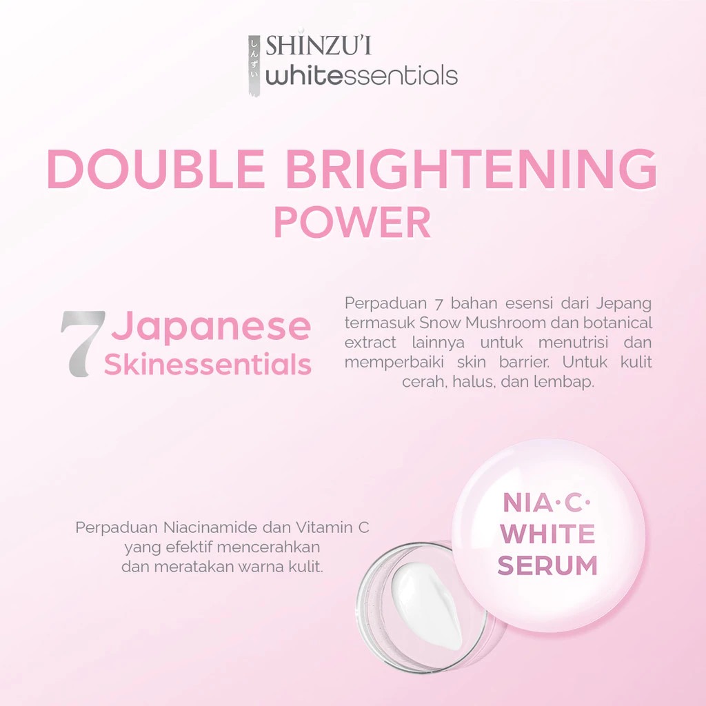 Shinzui Whitessentials Brightening Serum Sunscreen SPF35 PA+++ 30ml