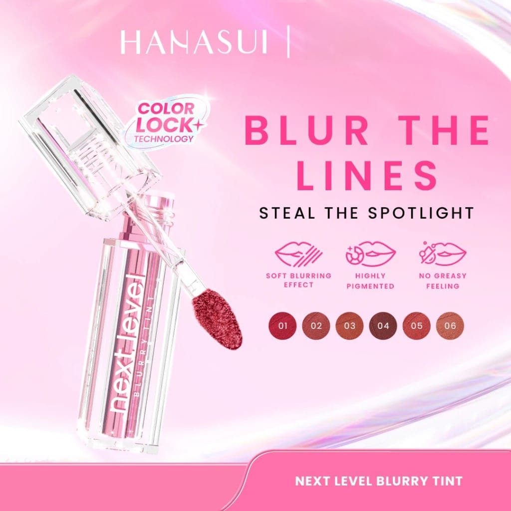 Hanasui Next Level Blurry Tint 2.5gr - 01 Redveluv