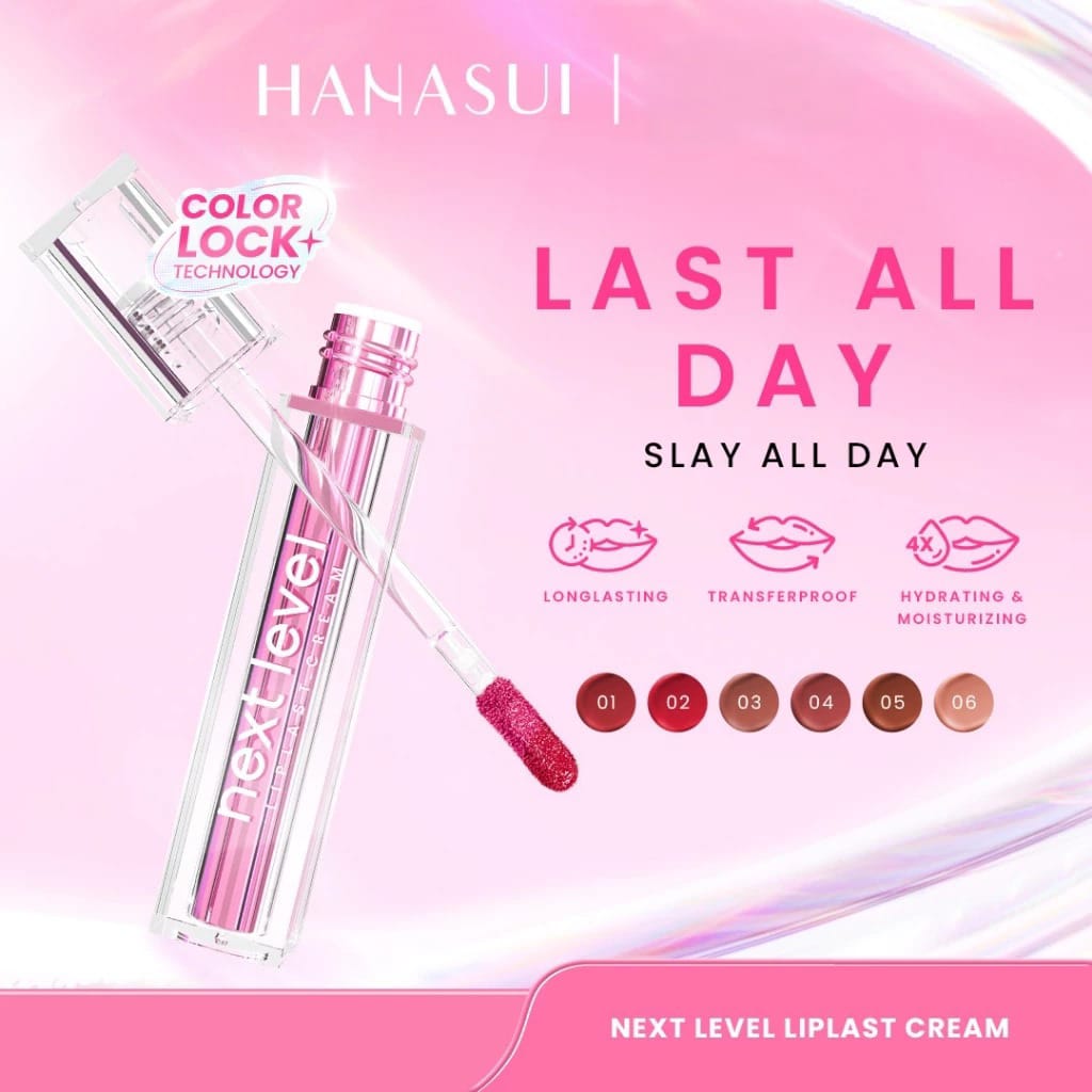 Hanasui Next Level Liplast Cream 3gr - 01 Girlboss