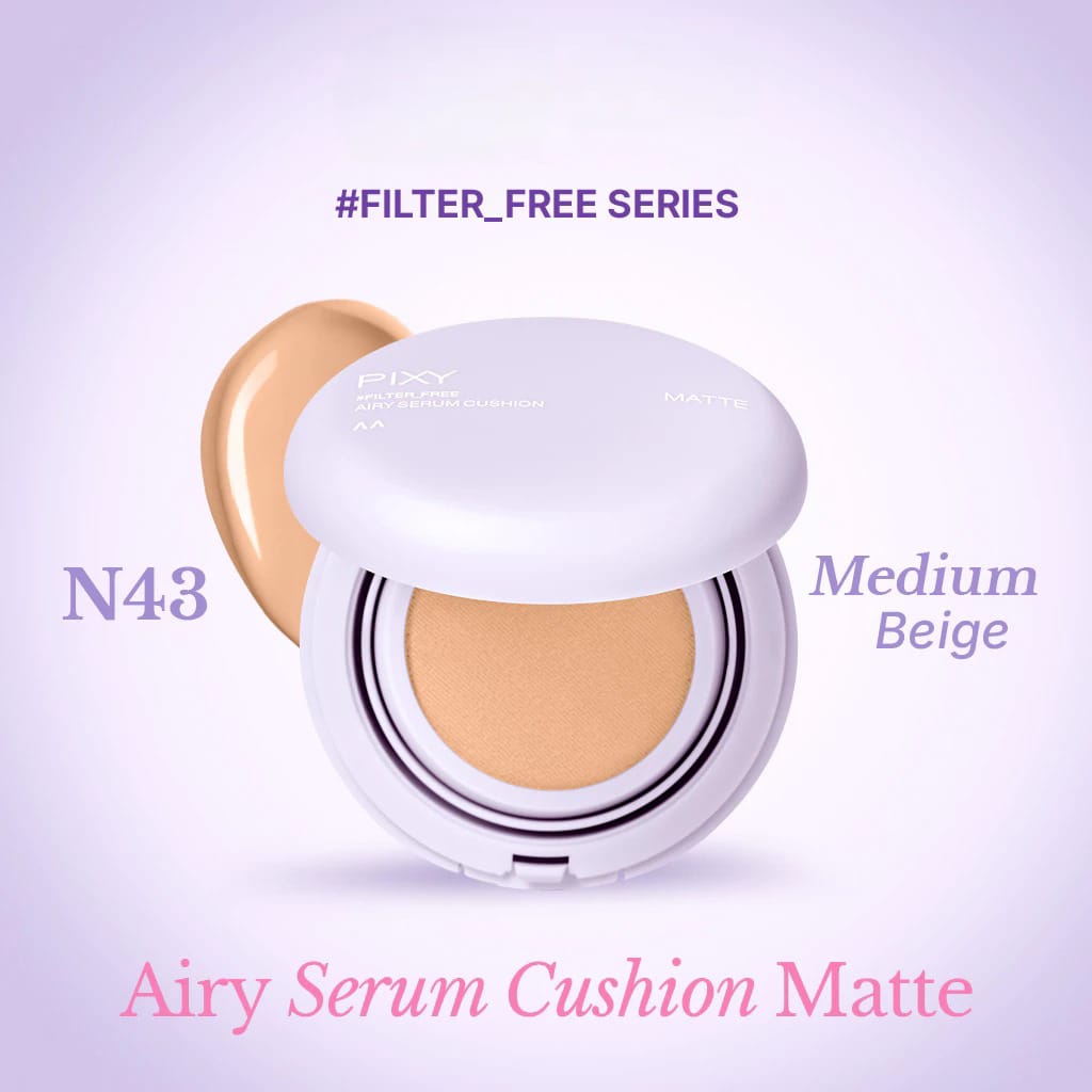 Pixy Airy Serum Cushion Matte 15gr - N43 Medium Beige