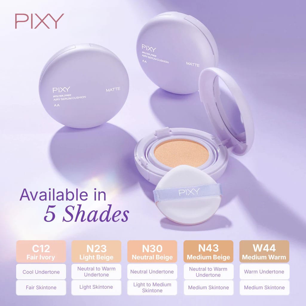Pixy Airy Serum Cushion Matte 15gr - N43 Medium Beige