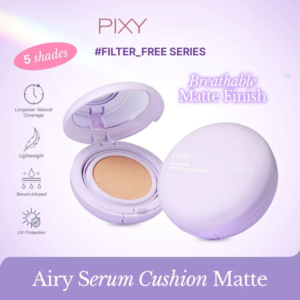 Pixy Airy Serum Cushion Matte 15gr - W44 Medium Warm