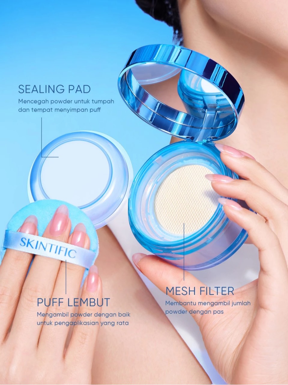 Skintific Invisiblur All Day Loose Powder 10gr - 04 Beige