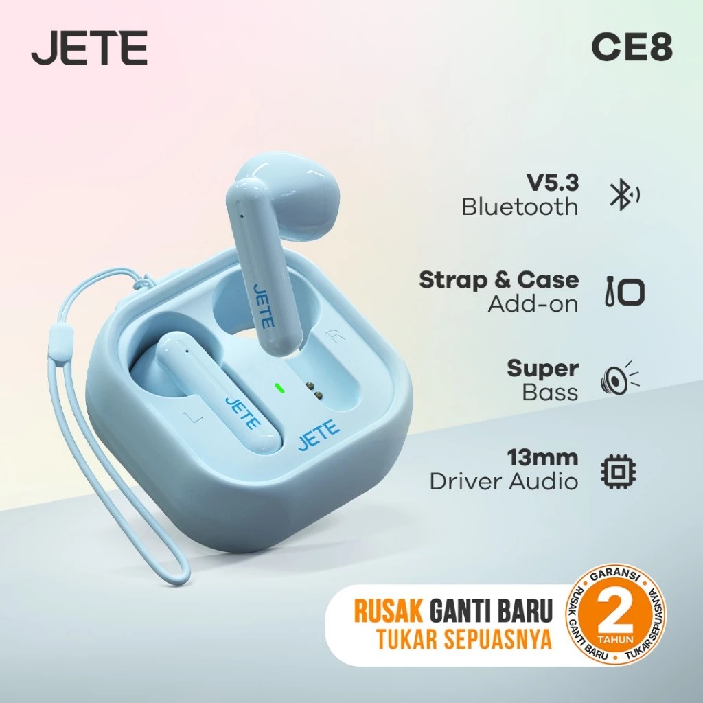JETE TWS Bluetooth CE8 - White
