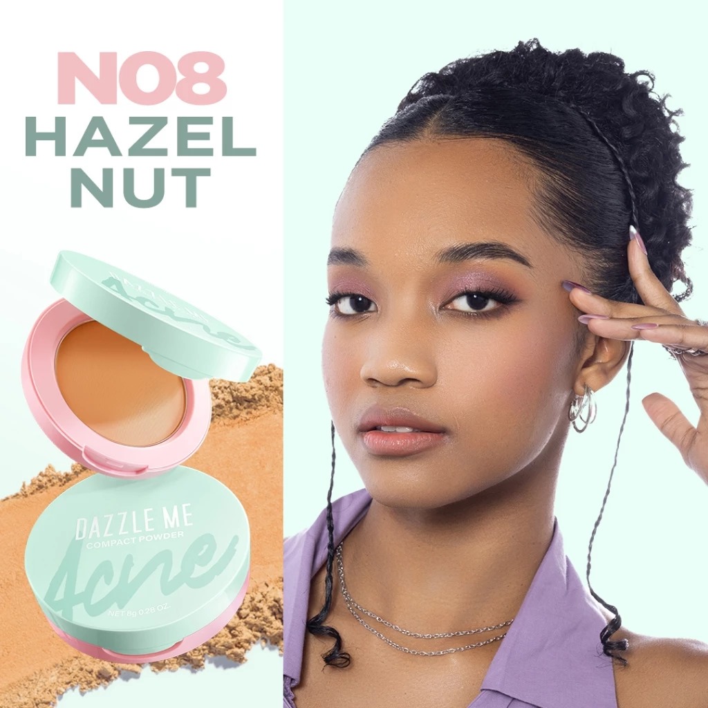 Dazzle Me Acne Armor Compact Powder 8gr - N08 Hazelnut
