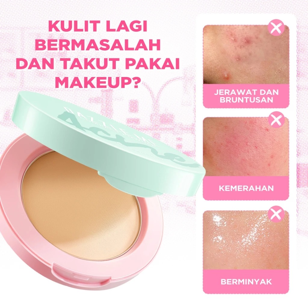 Dazzle Me Acne Armor Compact Powder 8gr - N08 Hazelnut