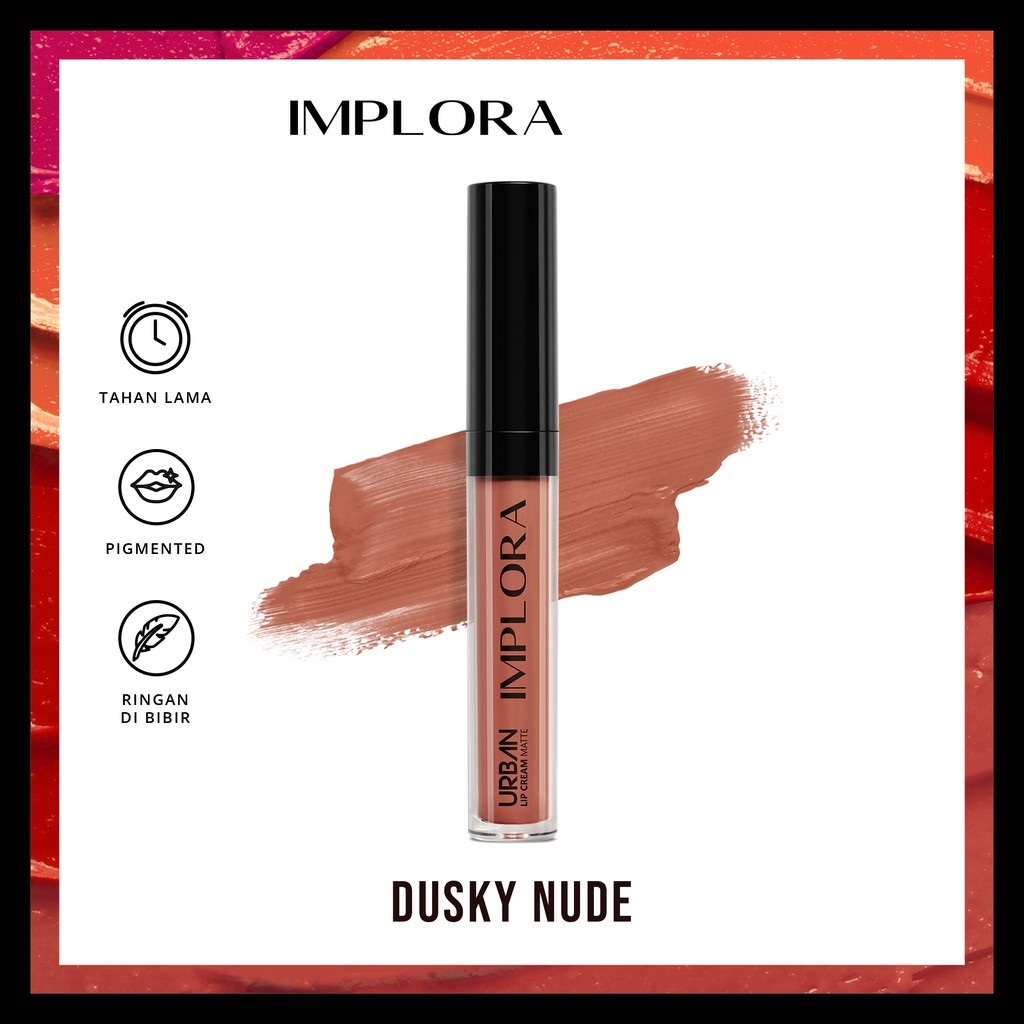 Implora Urban Lipcream Matte - 01 Dusky Nude