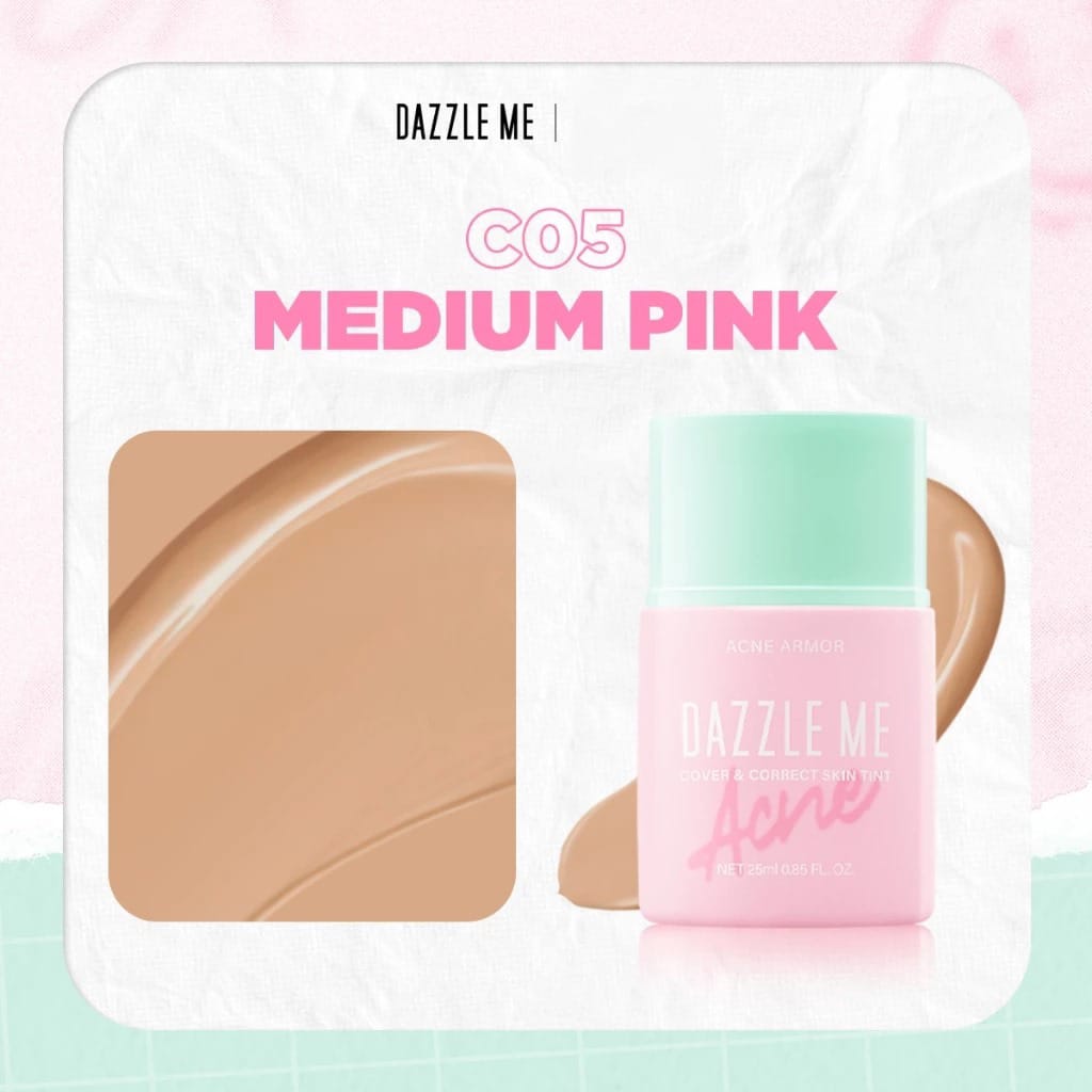 Dazzle Me Acne Armor Cover & Correct Skin Tint 25ml - C05 Medium Pink