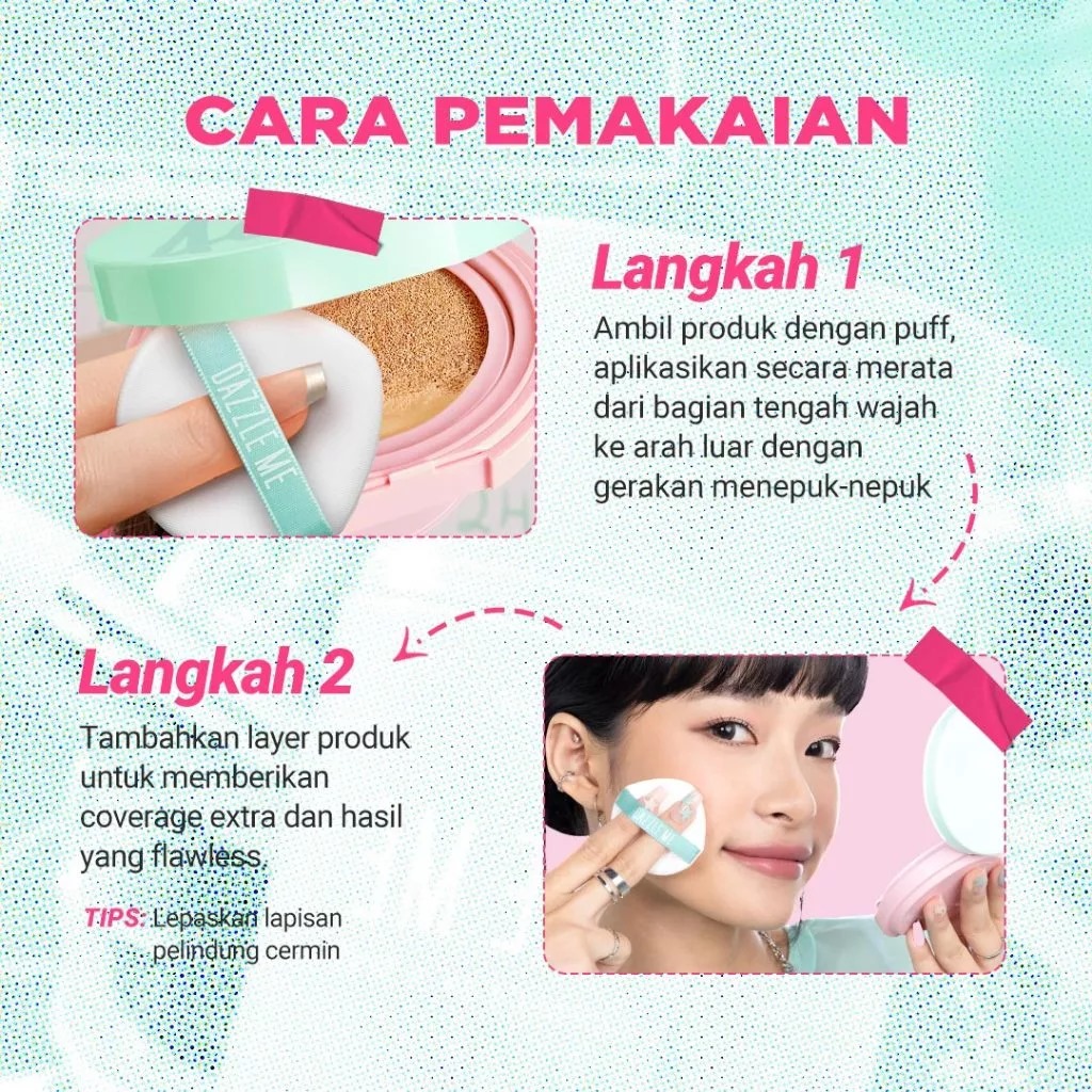 Dazzle Me Acne Armor Flawless Flex Perfection Cushion SPF35 PA+++ 13gr - C01 Light Fair