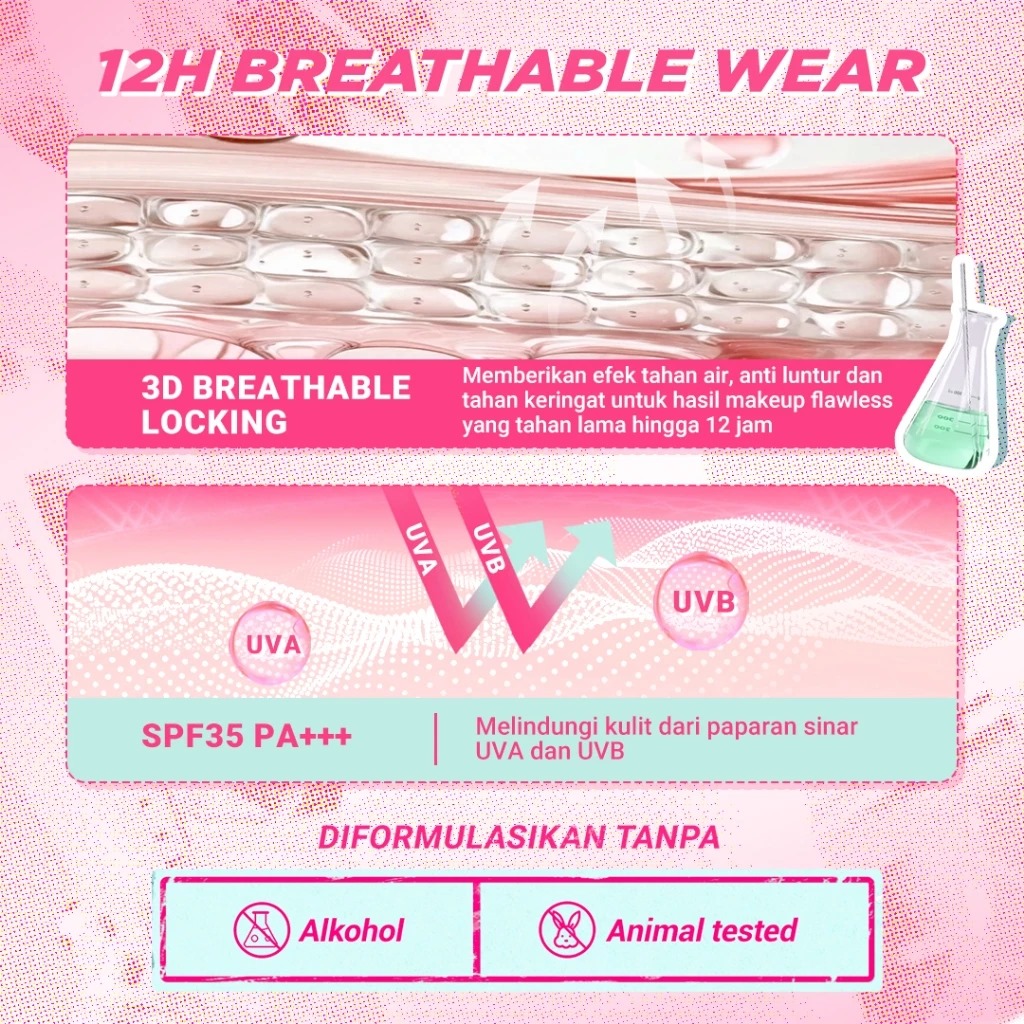 Dazzle Me Acne Armor Flawless Flex Perfection Cushion SPF35 PA+++ 13gr - C02 Pink Fair