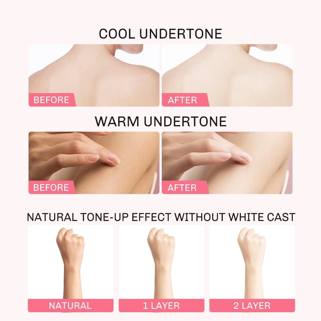 Lavojoy Let It Glow Daily Shine Body Serum SPF20 PA++ 180ml - 02 Warm Sand (Delicate Rose Instant Tone Up)