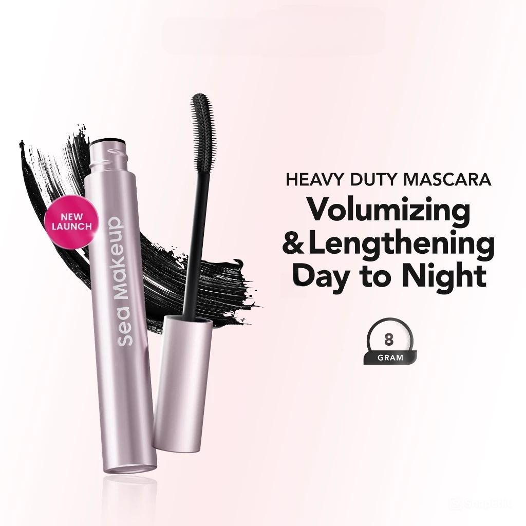 Sea Makeup Heavy Duty Waterproof Mascara 8gr - Obsidian Black