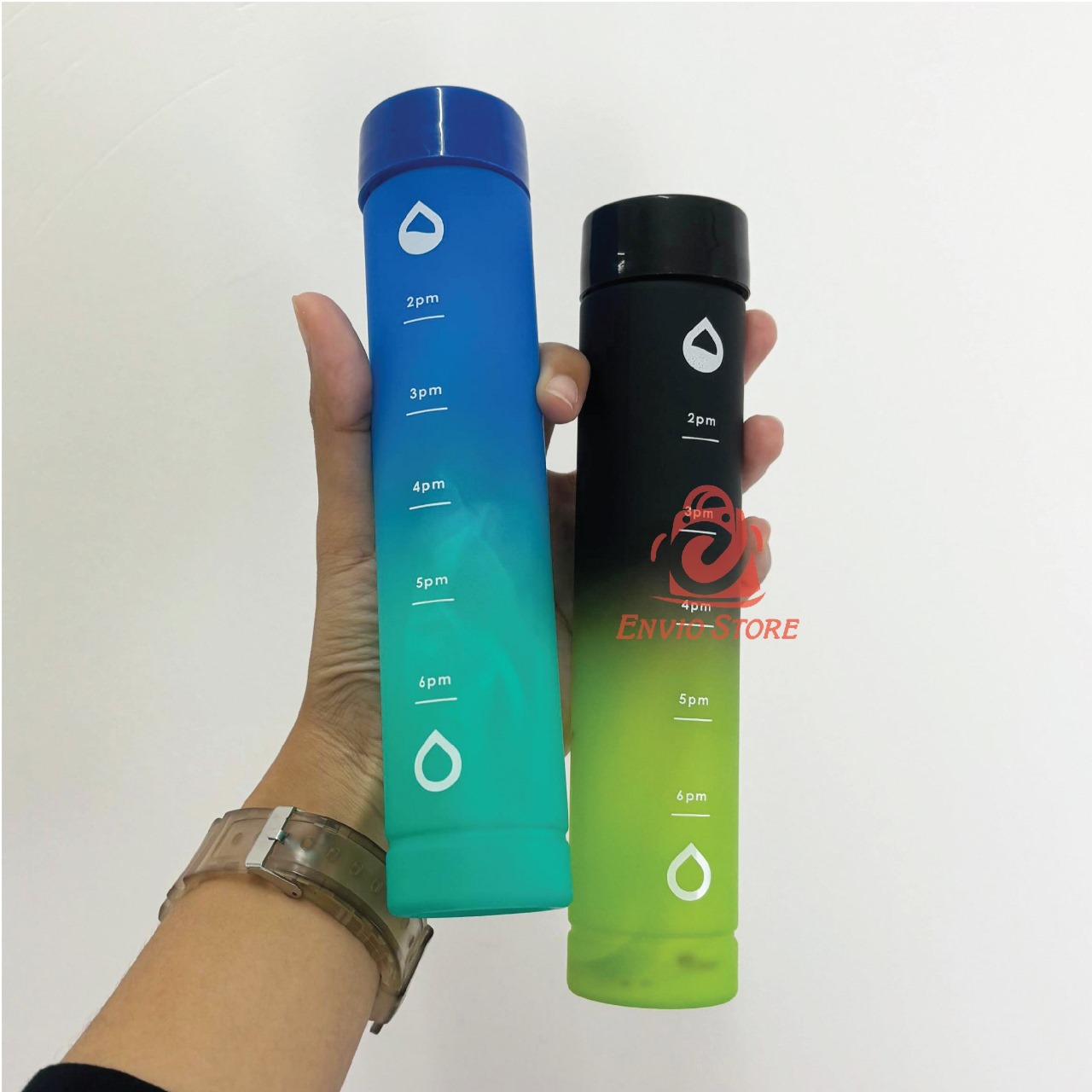 Botol Minum Rainbow 3in1 - Botol Isi 3 (Free Sedotan) (HX3138) - KUNING UNGU