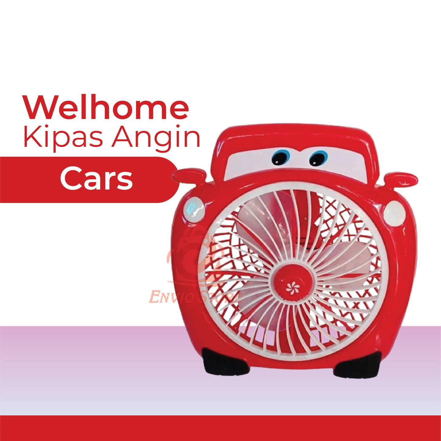 Welhome Kipas Angin Listrik Karakter - CARS (WH-108K)