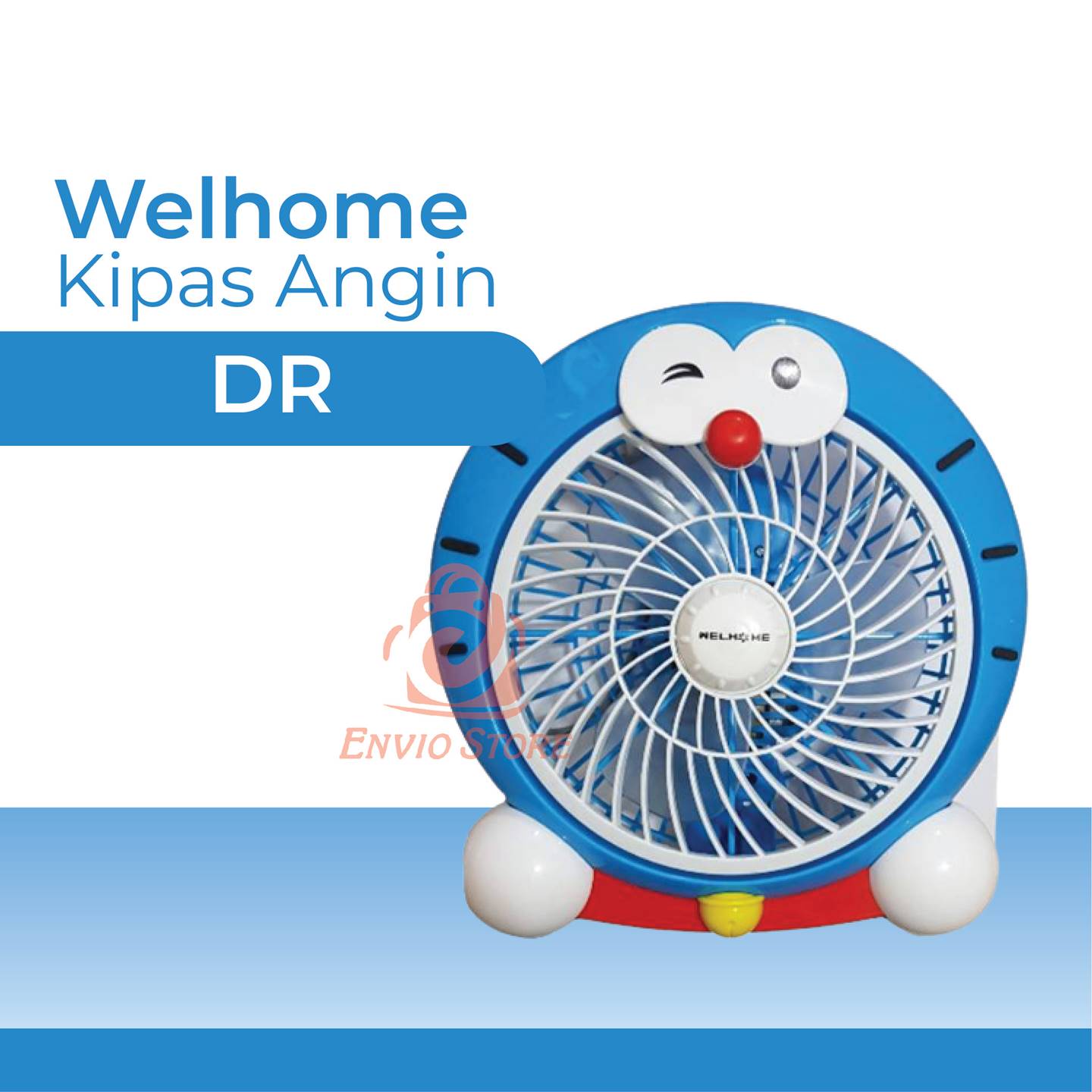 Welhome Kipas Angin Listrik Karakter - DR Doraemon (WH-120D)