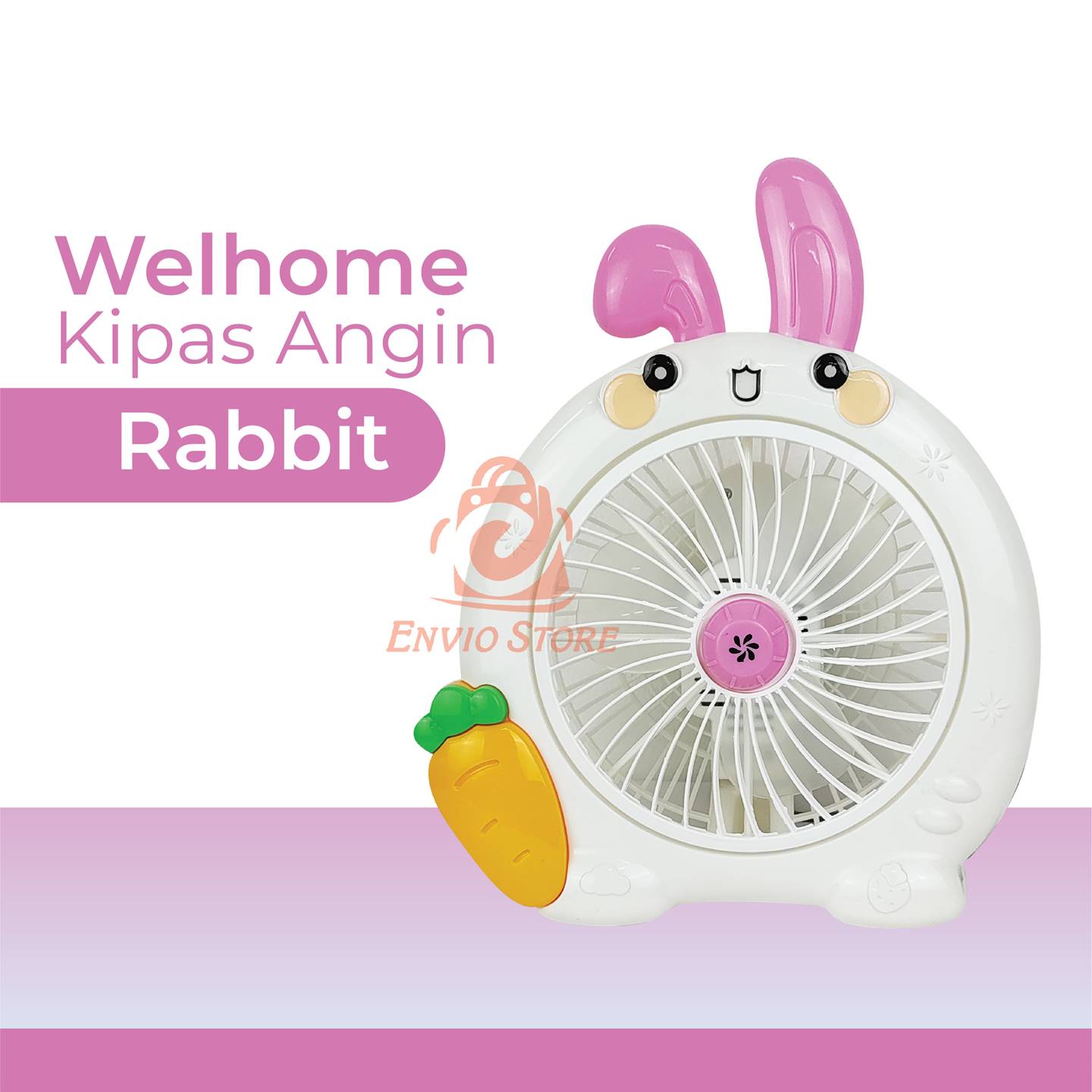Welhome Kipas Angin Listrik Karakter - RABBIT (WH-205R)
